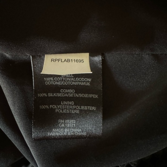 Tibi Labyrinth Lace Silk Shift Dress with Crochet Sleeves - Black - Size 8 - NWT - Picture 9 of 9